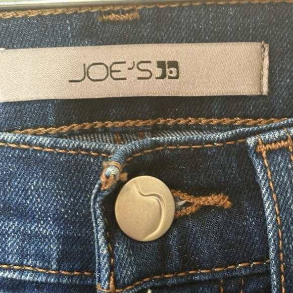 Joe's Jeans Flawless Skinny Ankle Jeans Size 24 Kimbra Wash Distressed Mid Rise - Picture 11 of 13